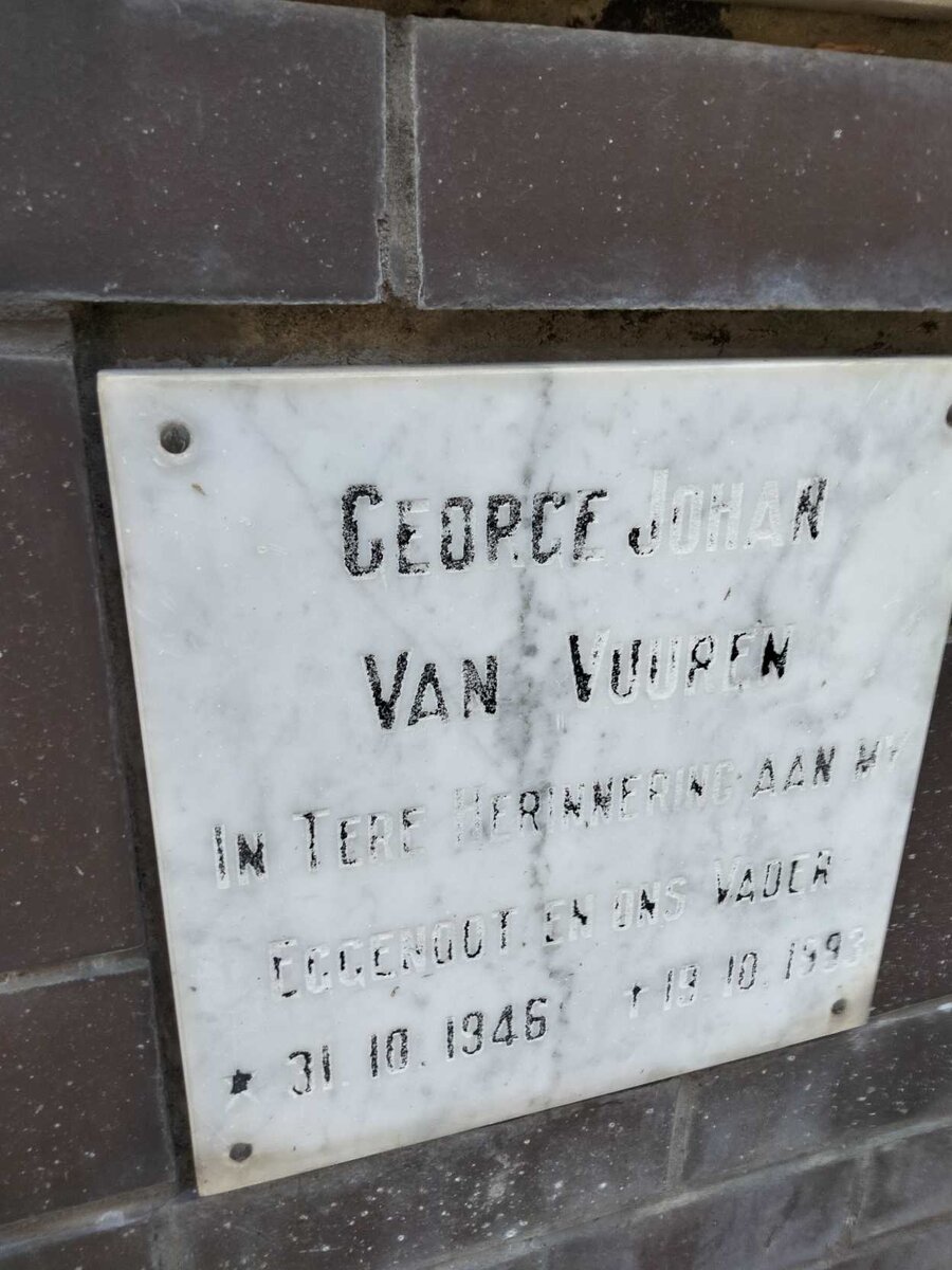 VUUREN George Johan, van 1946-1993