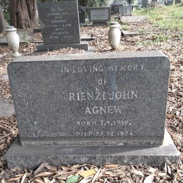 AGNEW Rienzi John 1919-1974