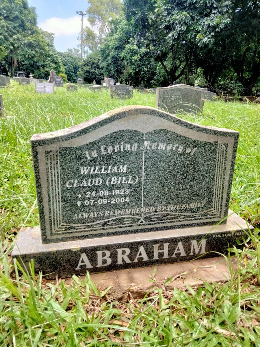 ABRAHAM William Claud 1923-2004 