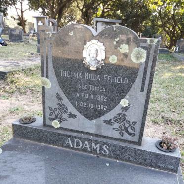 ADAMS Thelma Hilda Effield nee TRIGGS 1902-1992