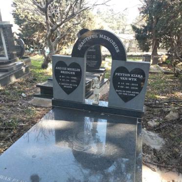 BRIDGER Andre Merlin 1969-1991 :: VAN WYK Peyton Kiara 2015-2018