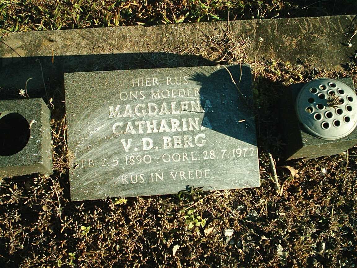 BERG Magdalena Catharina, v.d. 1890-1972
