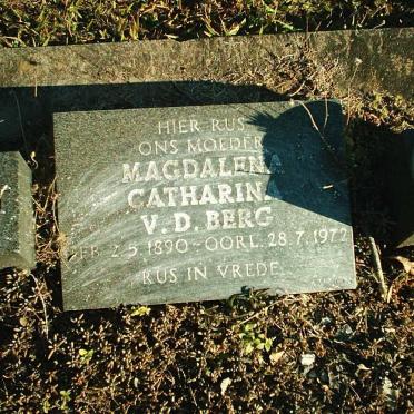 BERG Magdalena Catharina, v.d. 1890-1972