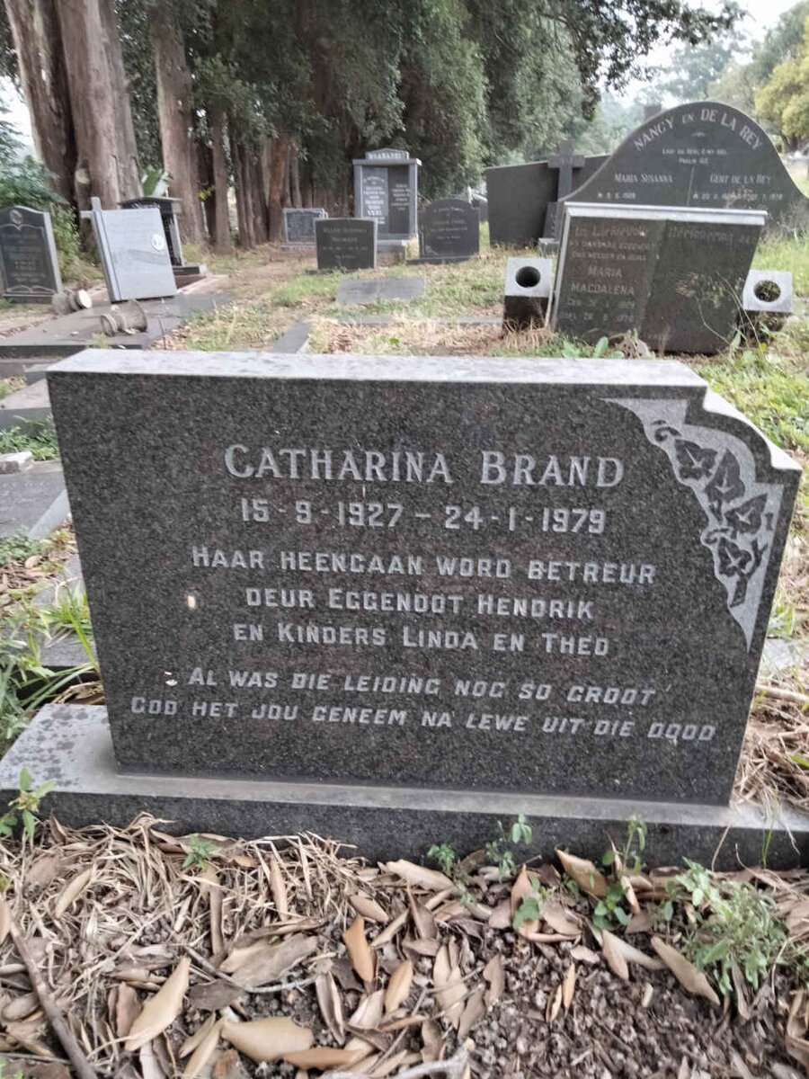 BRAND Catharina 1927-1979