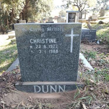 DUNN Christine 1922-1988