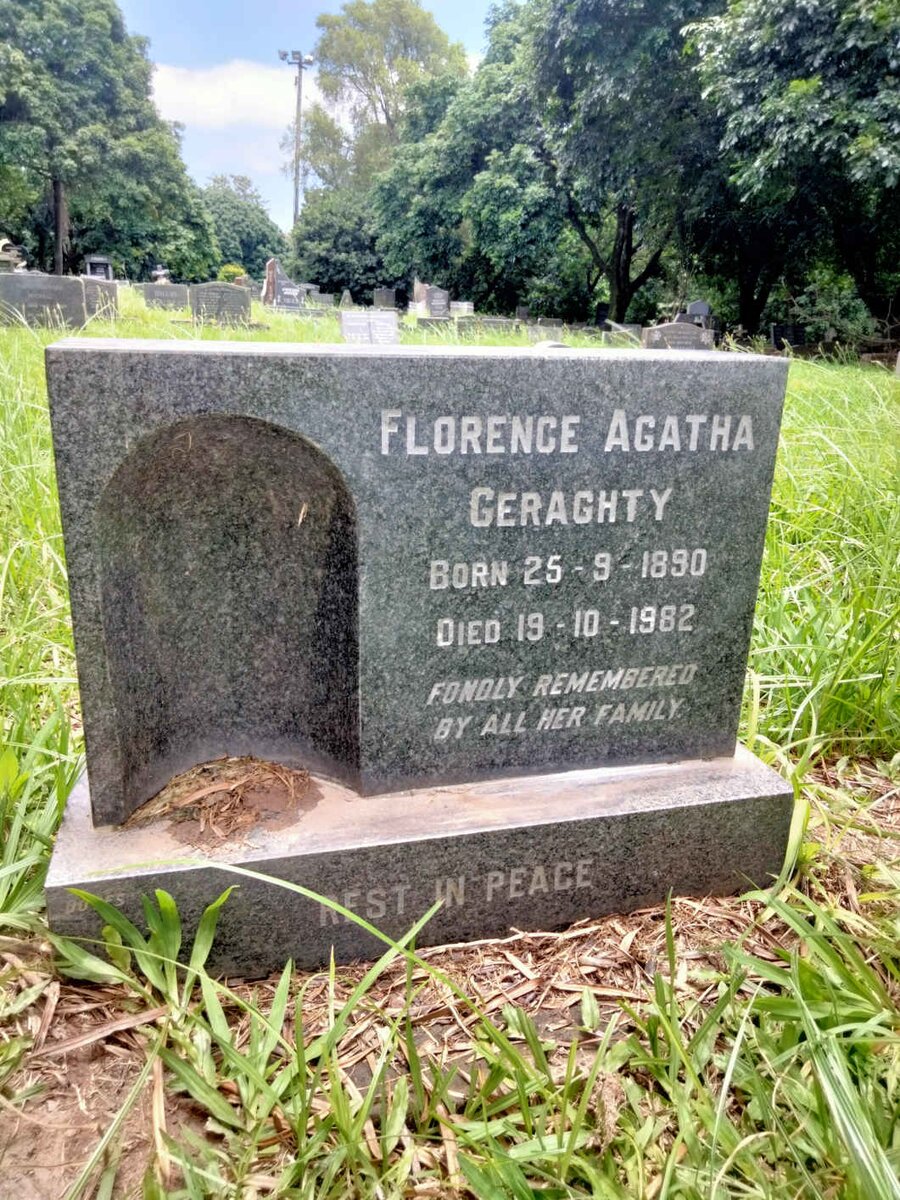 GERAGHTY Florence Agatha 1890-1982
