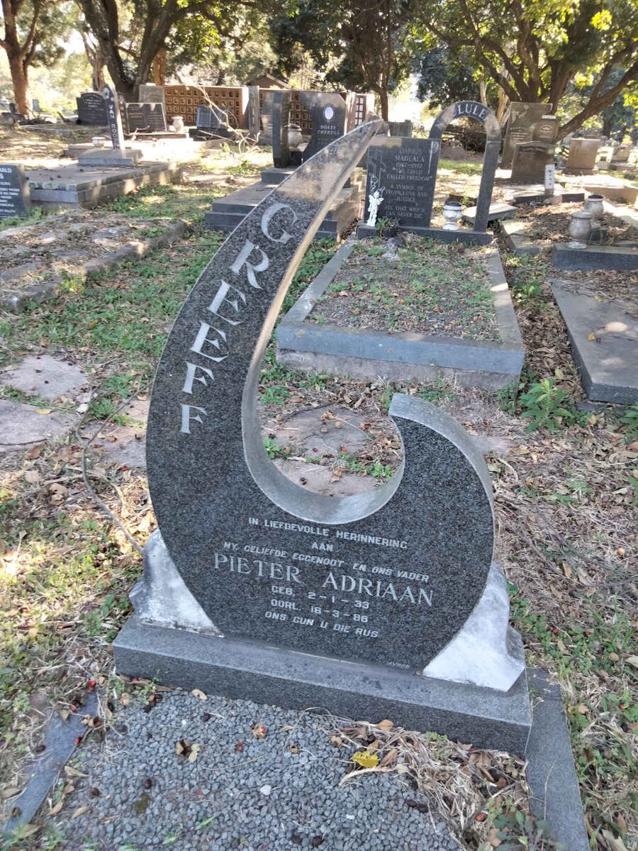 GREEFF Pieter Adriaan 1933-1986