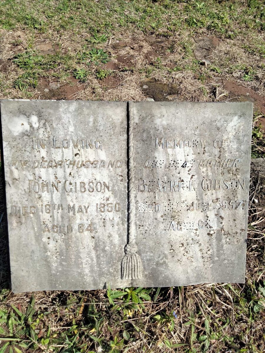 GIBSON John -1950 &amp; Beatrice -1957