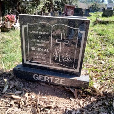 GERTZE Nicholas 1927-1971