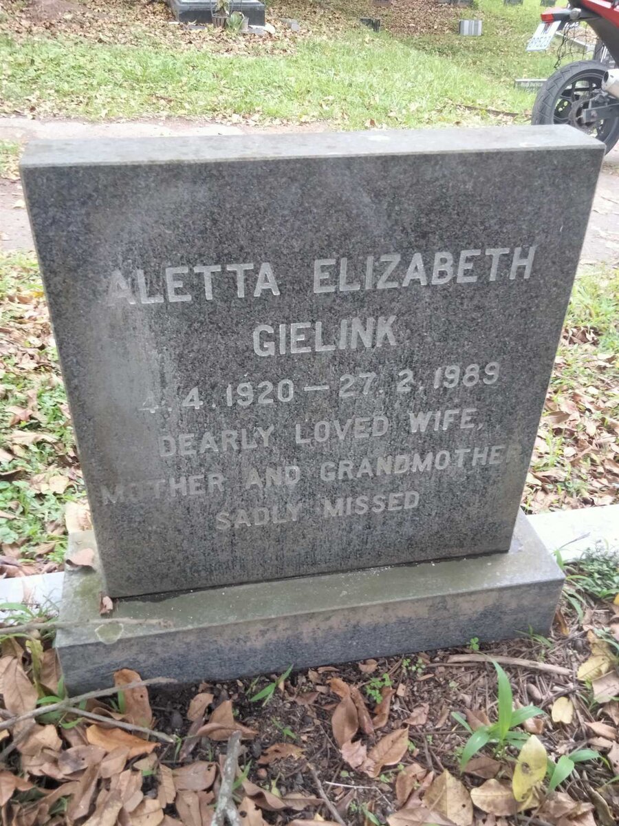 GIELINK Aletta Elizabeth 1920-1989