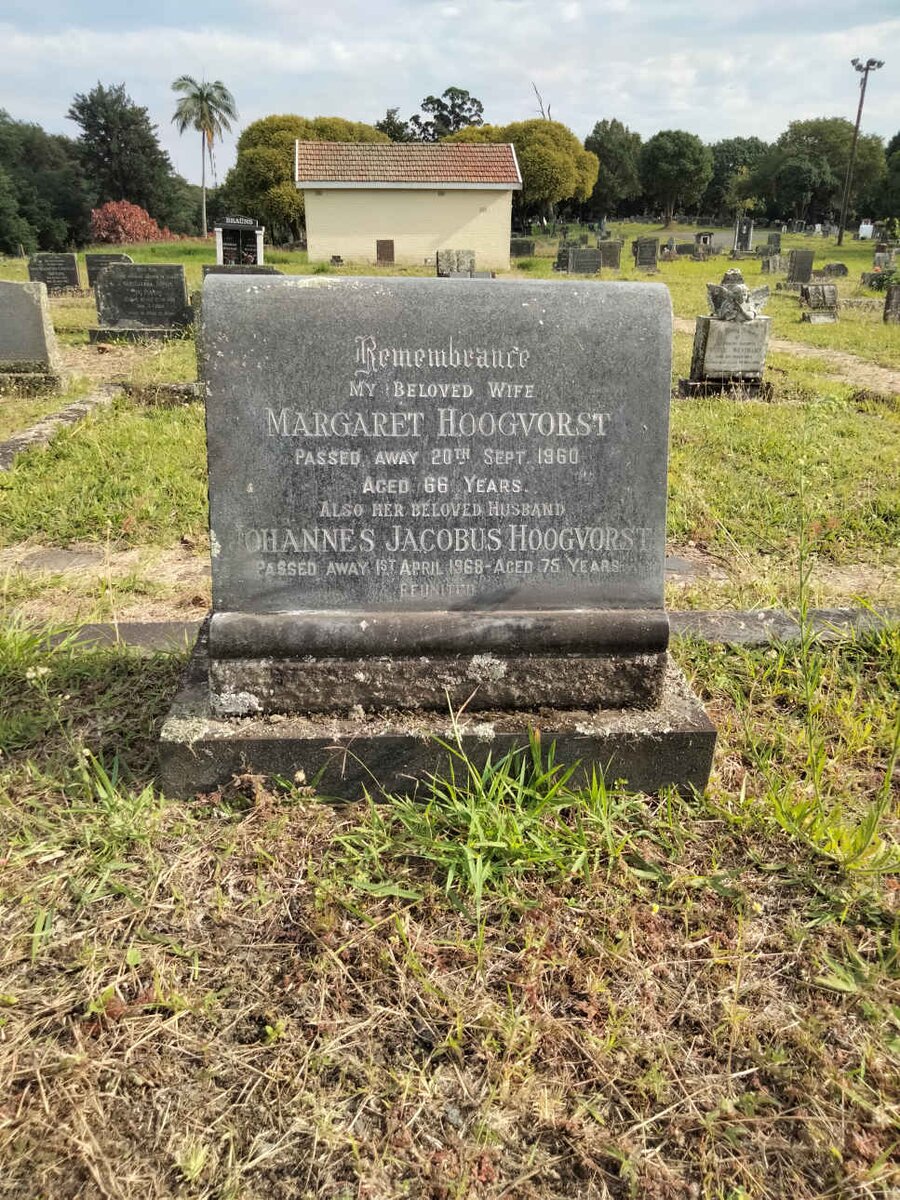 HOOGVORST Johannes Jacobus -1968 &amp; Margaret -1960