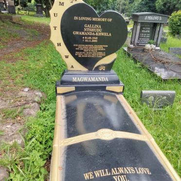 KHWELA Gallina Ntshudu, GWAMANDA- 1940-2005