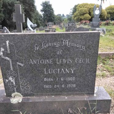 LUCIANY Antonie Lewis Cecil 1900-1978
