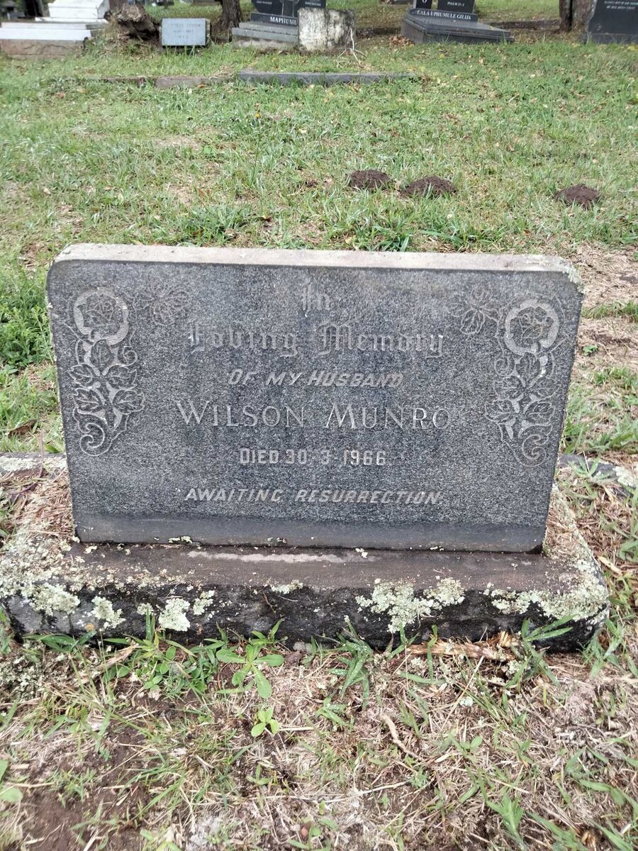 MUNRO Wilson -1966