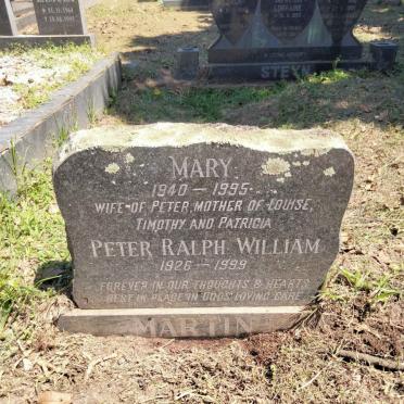 MARTIN Peter Ralph William 1926-1999 &amp;  Mary 1940-1995