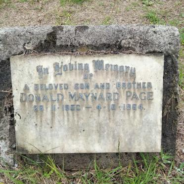 PAGE Donald Maynard 1952-1964