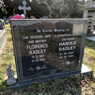 RADLEY Harold 1904-2003 &amp; Florence 1907-1994