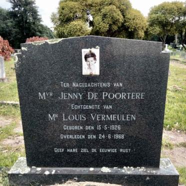 VERMEULEN Jenny nee De POORTERE 1926-1968