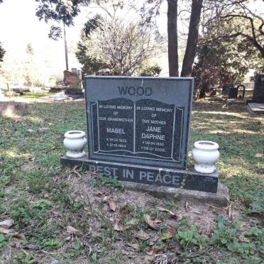 WOOD Mabel 1923-1994 :: WOOD Jane Daphne 1950-2009