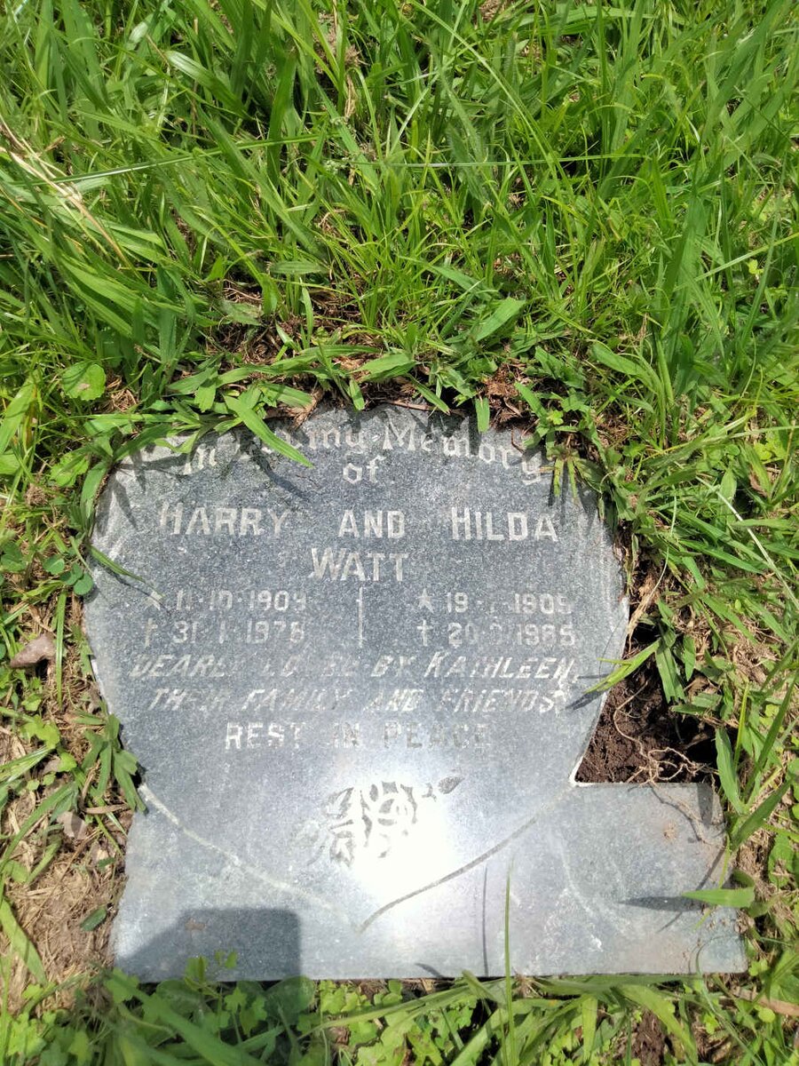 WATT Barry 1909-1978 & Hilda 1909-1985