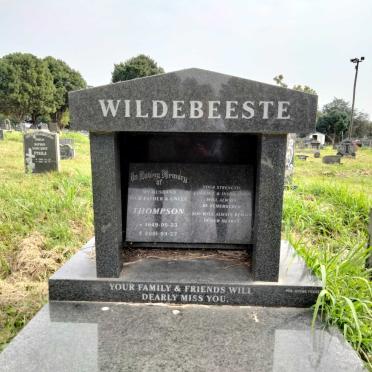 WILDEBEESTE Thompson 1949-2001