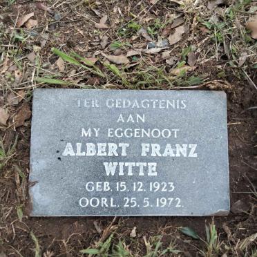 WITTE Albert Franz 1923-1972