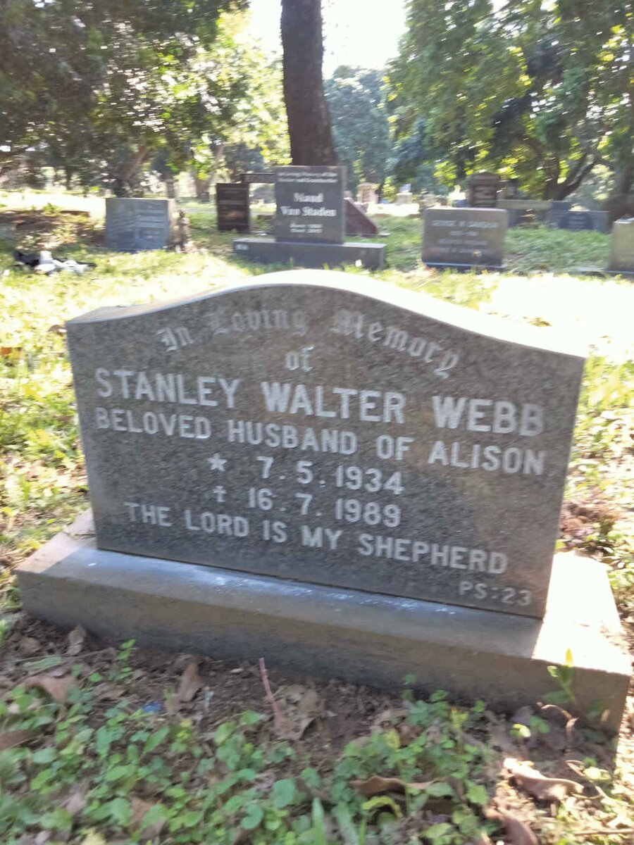 WEBB Stanley Walter 1934-1989