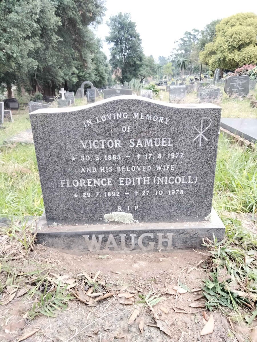 WAUGH Victor Samuel 1883-1977 &amp; Florence Edith NICOLL 1892-1978