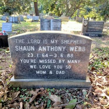 WEBB Shaun Anthony 1964-1988