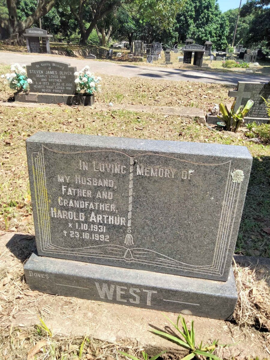 WEST Harold Arthur 1931-1992