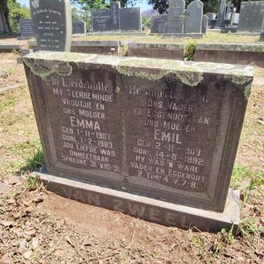 ZWEEL Emil, van 1903-1992 &amp; Emma 1907-1983