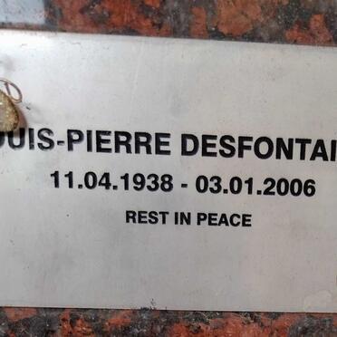DESFONTAINES Louis-Pierre 1938-2006
