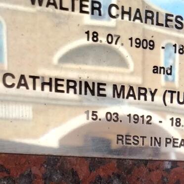 WEST-SMITH Walter Charles 1909-1965 & Catherine Mary TUP 1912-1995