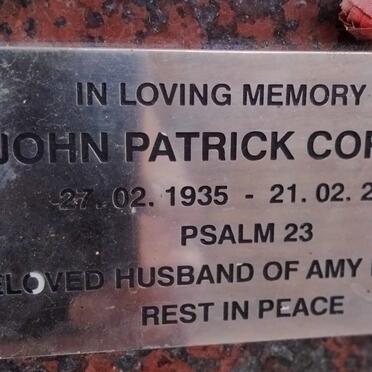 CORBETT John Patrick 1935-2005