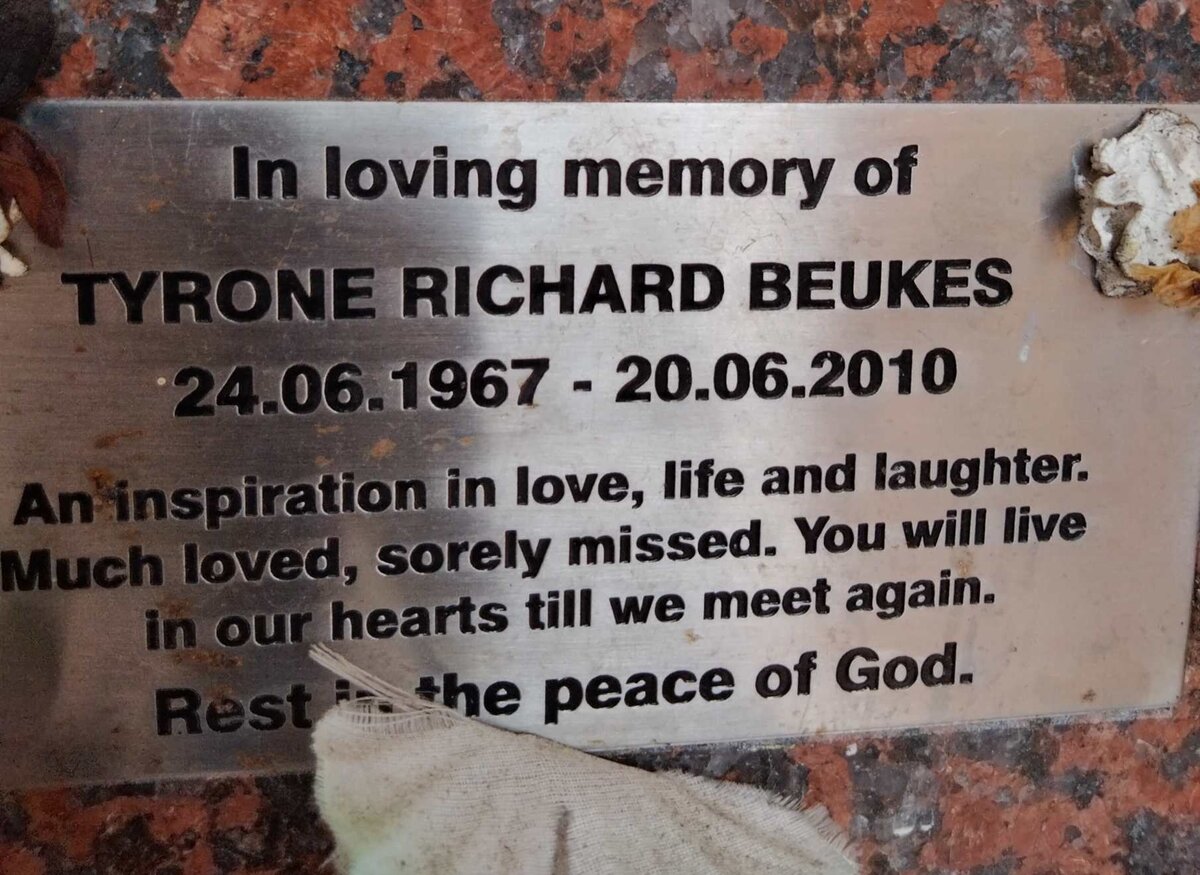 BEUKES Tyrone Richard 1967-2010