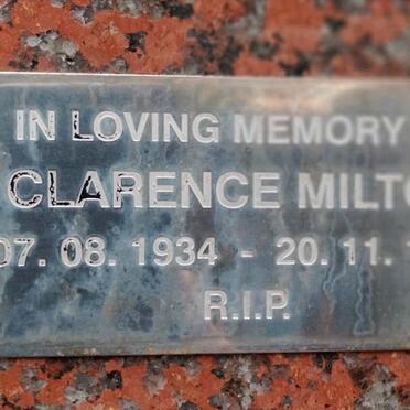 MILTON Clarence 1934-1990