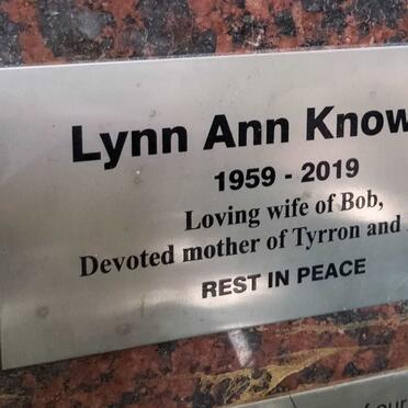 KNOWLES Lynn Ann 1959-2019