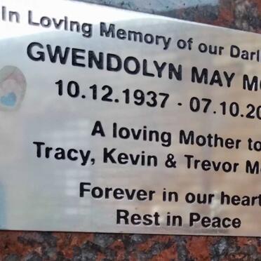 MORRIS Gwendolyn May 1937-2013