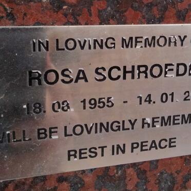 SCHROEDER Rosa 1955-2004