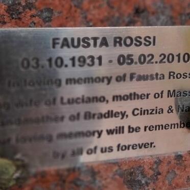 ROSSI Fausta 1931-2010