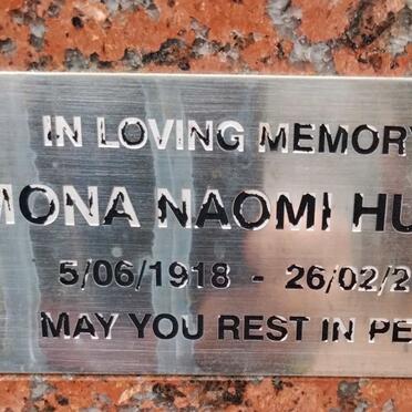 HURLEY Mona Naomi 1918-2001