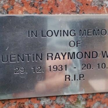 WILLIAMS Quentin Raymond 1931-1997