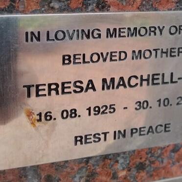 MACHELL-COX Teresa 1925-2008