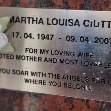 CIUTTO Martha Louisa 1947-2007