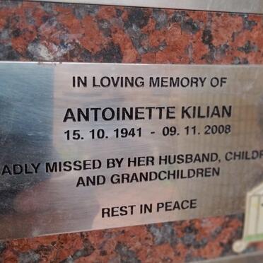 KILIAN Antoinette 1941-2008