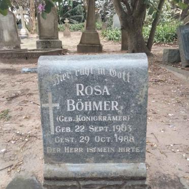BOHMER Rosa nee KONIGKRAMER 1903-1988