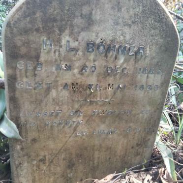 BOHMER H.L. 1882-1885
