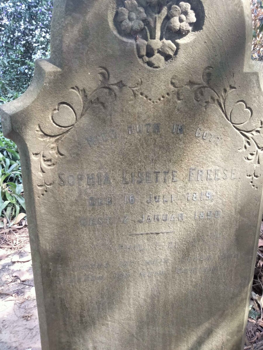 FREESE Sophia Lisette 1819-1890