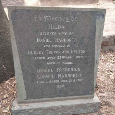 HARBORTH Daniel Frederick Ludwig 1900-1982 &amp; Hilda -1968