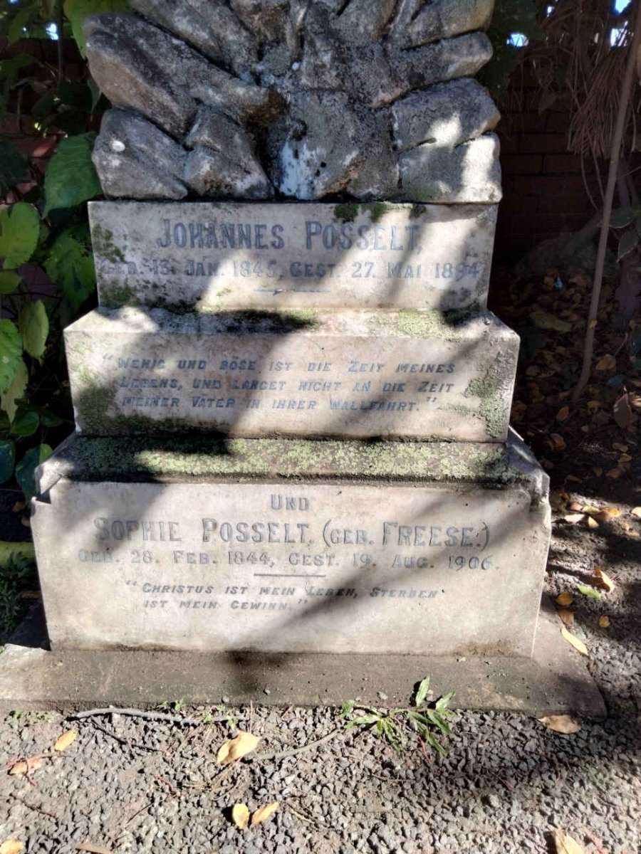 POSSELT Johannes 1845-1894 &amp; Sophie FREESE 1844-1906